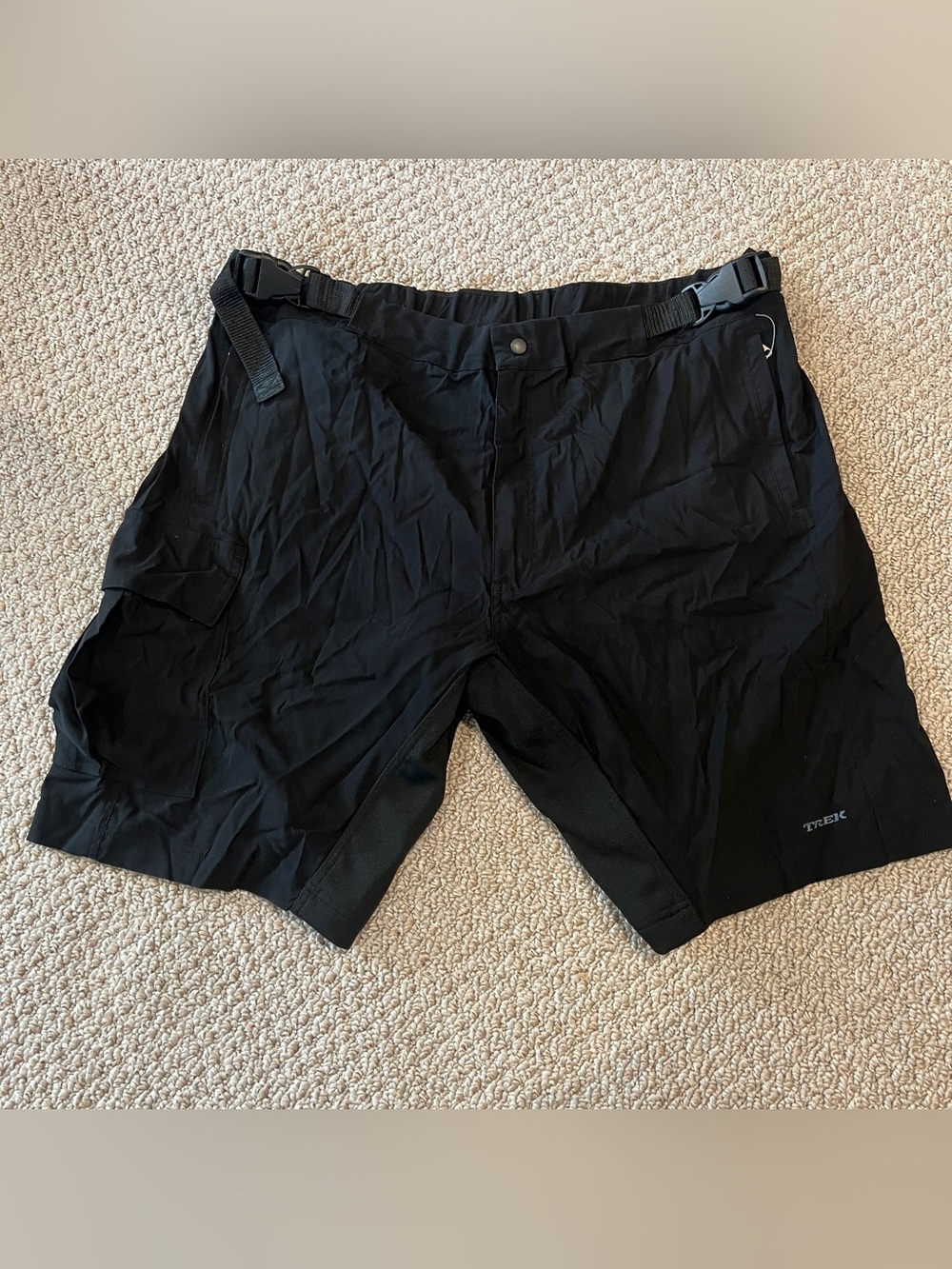 Trek Trailrider Cycling Short Men 3XL Padded Stretch Belt Plus Mountain XXXL